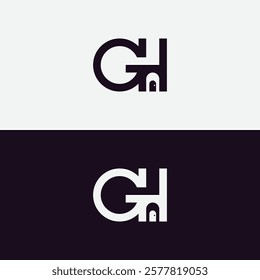 GH letter creative real estate vector logo design. Letters GH, guest house logo design concept.