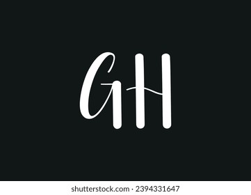 GH letter logo desigen and initial logo desigen