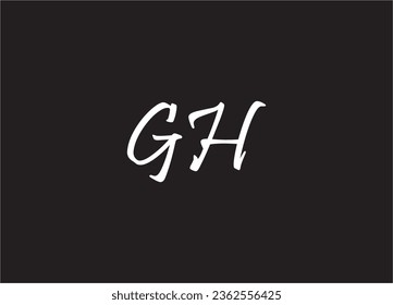 GH Letter Logo Design And Monogram Logo