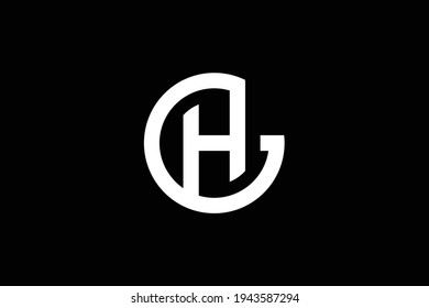 Gh Letter Logo Design On Luxury Stock Vector Royalty Free Shutterstock