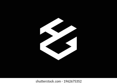 GH letter logo design on luxury background. HG monogram initials letter logo concept. GH icon design. HG elegant and Professional white color letter icon design on black background.
