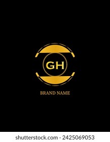 GH-Buchstabe Logo Design. Einzigartiges attraktives kreatives modernes Initial-GH-Initialbuchstaben-Symbol-Logo