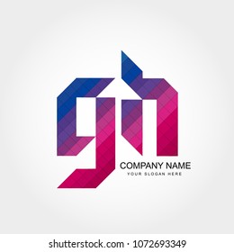 GH Letter Logo Template
