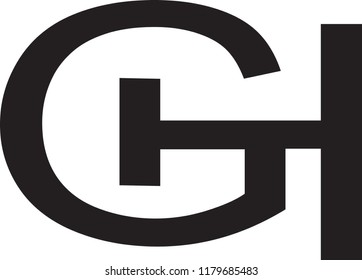 gh letter vector logo