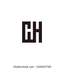 gh letter vector logo. ch letter vector logo