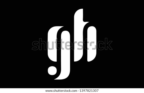 Gh Logo Design Template Vector Illustration Stock Vector Royalty Free