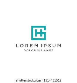 GH Logo / HG logo Monogram Icon Vector Symbol Template