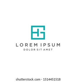 GH Logo / HG logo Monogram Icon Vector Symbol Template