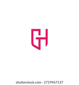 GH logo icon vector illusion design