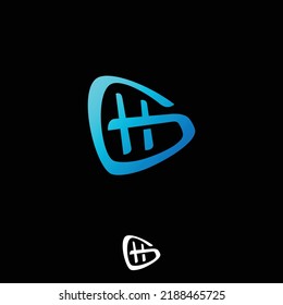 GH logo initial letter design template vector design symbol. Vector illustration EPS.8 EPS.10