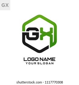 GH logo letter initial, Abstract polygonal Background Logo,