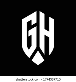 Logo-Monogramm mit Design-Vorlage für Emblem-Schilde