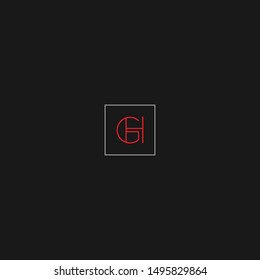 GH logo vector with connected letters in a stylish custom font