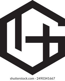 GH Polygon Logo Design, Symbol, Symbol, Vektorgrafik Datei 