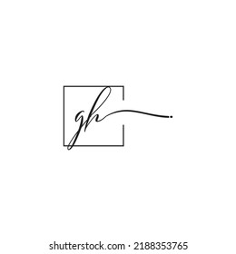 GH siganture logo concept in high quality professional design that will print well across any print media