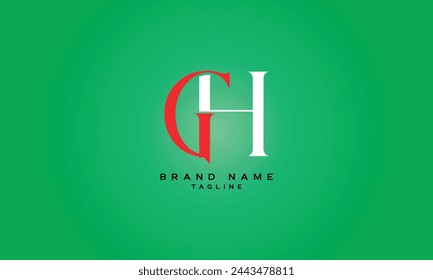 GH4, G4H, HG4, H4G, 4HG, 4GH, G4, 4G, Abstract initial monogram letter alphabet logo design