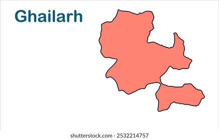 Ghailarh subdivision map, Madhepura District, Bihar State, Republic of India, Government of Bihar, Indian territory, Eastern India, politics, village, tourism