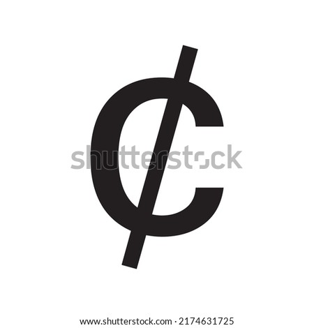 Ghana Cedi sign simple icon on white background. Vector illustration. Money cash Vector illustration, EPS10.Currency symbol vector.