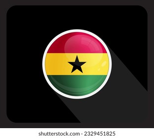 Icono de la bandera del Orgullo Gloso del Círculo de Ghana
