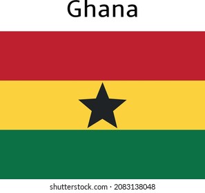 Ghana country flag vector design