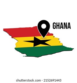 360 Ghana map pin Images, Stock Photos & Vectors | Shutterstock