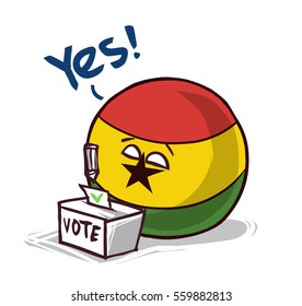 Ghana country voting yes