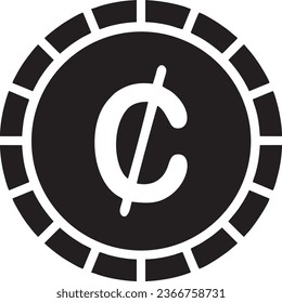 Ghana currency black sign vector quality files 
