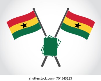 Ghana Emblem Paper Sheet