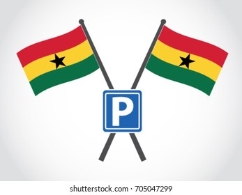 Ghana Emblem Road Sign