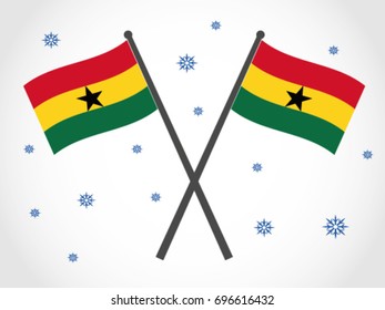 Ghana Emblem Winter Snow