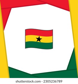 Ghana Flag Abstract Background Design Template. Ghana Independence Day Banner Social Media Post. Ghana Independence Day