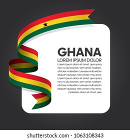 Ghana flag background
