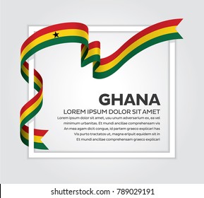 Ghana flag background