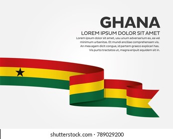 Ghana flag background