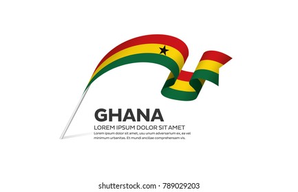 Ghana flag background