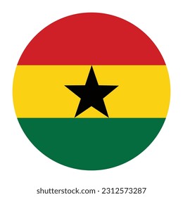 Bandera de Ghana. Bandera de Ghana en forma de diseño 