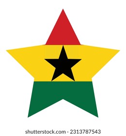 Bandera de Ghana. Bandera de Ghana en forma de diseño 