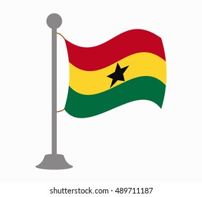 ghana flag mast