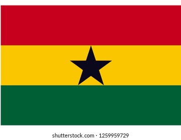ghana flag vector
