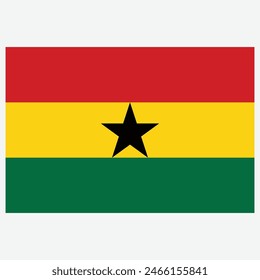 Ghana Flag Vector Design | Eps File