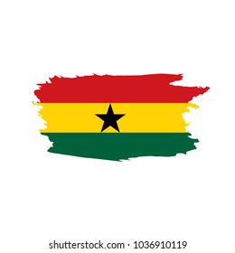 Ghana flag, vector illustration