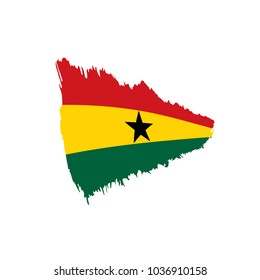 Ghana flag, vector illustration