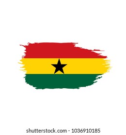 Ghana flag, vector illustration