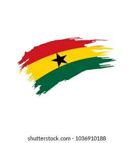 Ghana flag, vector illustration