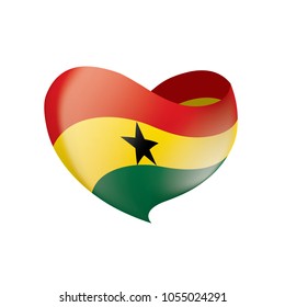 Ghana flag, vector illustration