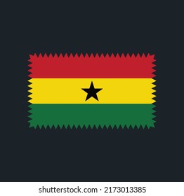 Ghana Flag Vector. National Flag