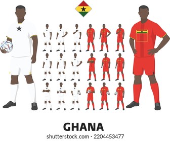 Ghana Football Team Kit, Home kit and Away Kit