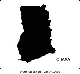 Ghana icon vector design, Ghana Logo design, Ghana's unique charm and natural wonders, Use it in your marketing materials, travel guides, digital projects, Ghana map logo vector, Ghanas Black vector