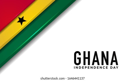 Antecedentes del Día de la Independencia de Ghana. Ilustración de vectores EPS 10