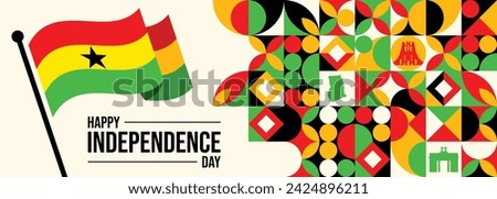 Ghana Independence Day Banner, background, March 6